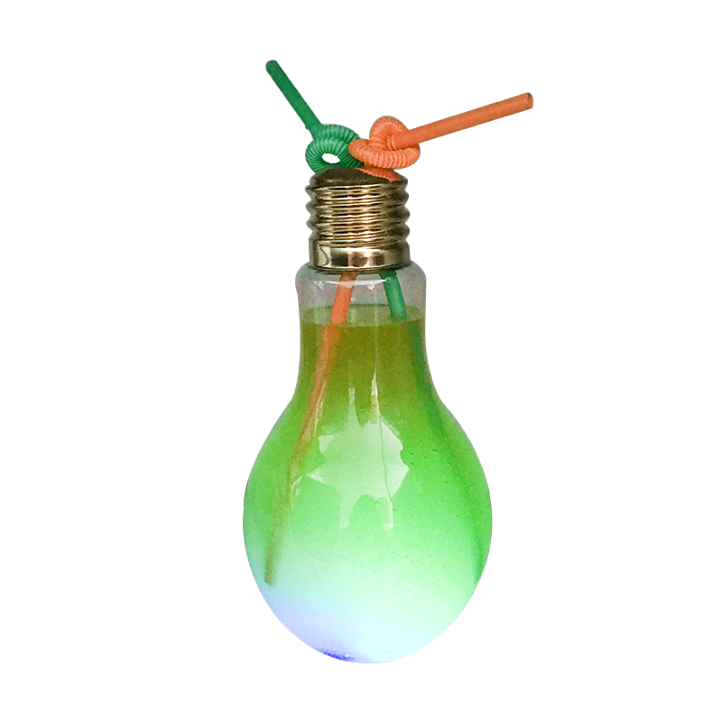 Красная светодиодная молния Лампа молнии Бутылка чая с молоком